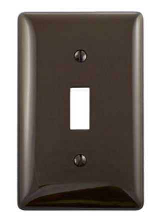 PLATE SWITCH BROWN 1 GANG NYLON - Switch